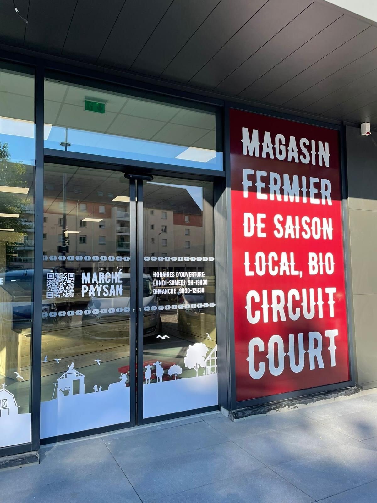 Façade du magasin Marché Paysan